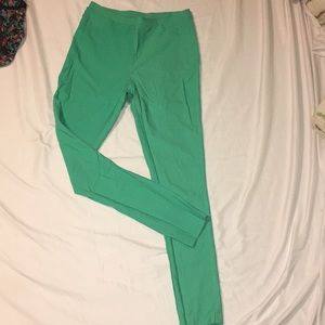 Steve Madden teal green stretch leggings